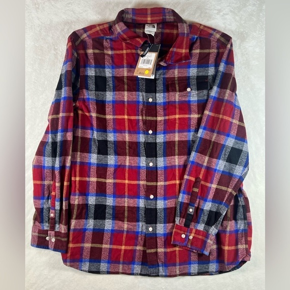 NWT XXL The North Face Arroyo Flannel Red Plaid Warm Standard Fit Shirt - Picture 1 of 14